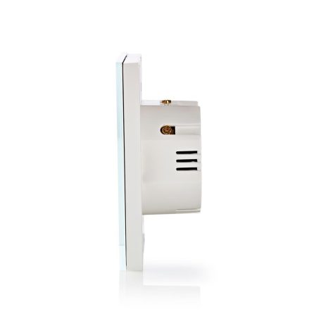SmartLife fali kapcsoló | Wi-Fi | Függöny / Napernyő / Redőny | Fali Tartó | 300 W | Android™ / IOS | Üveg | Fehér