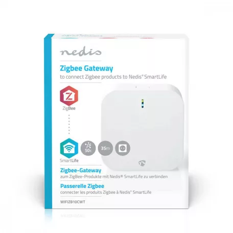 SmartLife Átjáró | Zigbee 3.0 | 50 Eszköz | Hálózati Áramellátás | Android™ / IOS | Fehér