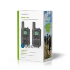 Walkie-Talkie szett | 2 Kézibeszélő | Legfeljebb 5 km | Frekvencia csatornák: 8 | PTT / VOX | Max. 2.5 óráig | Fekete