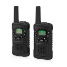 Walkie-Talkie szett | 2 Kézibeszélő | Legfeljebb 6 km | Frekvencia csatornák: 8 | PTT / VOX | Max. 3 óráig | Fejhallgató kimenet | 2 Fejhallgató | Fekete