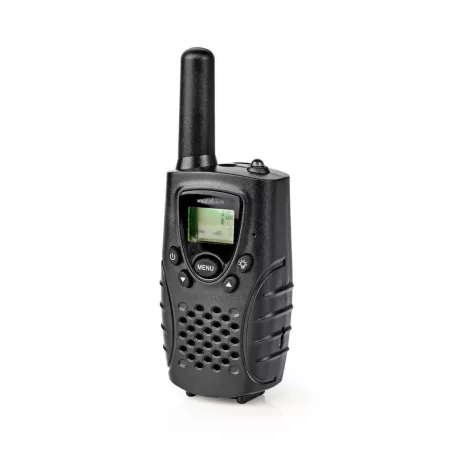 Walkie-Talkie szett | 2 Kézibeszélő | Legfeljebb 8 km | Frekvencia csatornák: 8 | PTT / VOX | Max. 2.5 óráig | Fejhallgató kimenet | Fekete