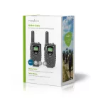 Walkie-Talkie szett | 2 Kézibeszélő | Legfeljebb 8 km | Frekvencia csatornák: 8 | PTT / VOX | Max. 2.5 óráig | Fejhallgató kimenet | Fekete