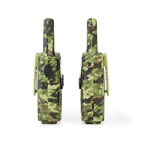Walkie-Talkie szett | 2 Kézibeszélő | Legfeljebb 8 km | Frekvencia csatornák: 8 | PTT / VOX | Max. 2.5 óráig | Fejhallgató kimenet | 2 Fejhallgató | Utazó tokot tartalmaz | Zöld