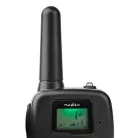 Walkie-Talkie szett | 2 Kézibeszélő | Legfeljebb 10 km | Frekvencia csatornák: 8 | PTT / VOX | Max. 3 óráig | Fekete