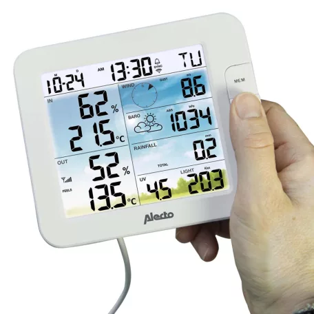 WS5400 Professional 8 az 1-ben wi-fi meteorológiai állomás alkalmazással és vezeték nélküli kültéri érzékelővel