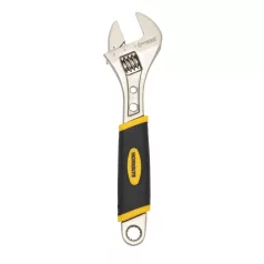   WORKSITE WT2510 állítható villáskulcs, 200mm hosszú, 25mm nyitás, Cr-V acél alapanyag, gumi markolat