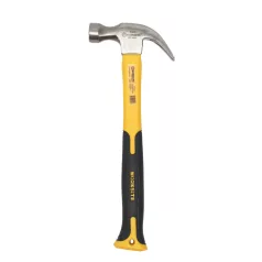   WORKSITE WT3003 szöghúzó karmos kalapács, 500g, üvegszálas nyél, csúszásgátló markolat