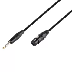   SAL XLRFJACK5 audió kábel, XLR aljzat / JACK dugó, 5 méter, átm. 6.3mm monó dugó, réz vezeték