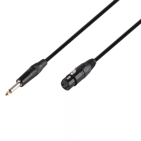 SAL XLRFJACK5 audió kábel, XLR aljzat / JACK dugó, 5 méter, átm. 6.3mm monó dugó, réz vezeték