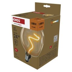 LED izzó DECO CG125A / E27 / 4,5 W (24 W) / 240 lm / flame