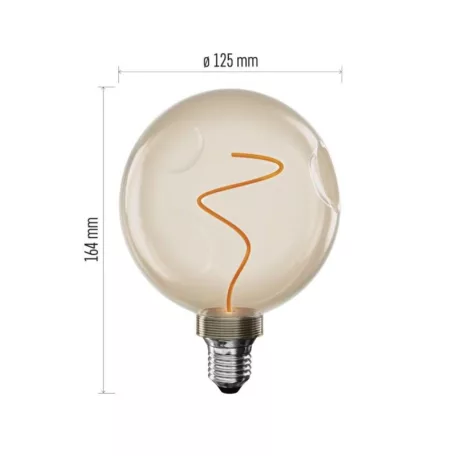 LED izzó DECO CG125A / E27 / 4,5 W (24 W) / 240 lm / flame