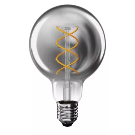 LED izzó DECO SMOKED G95 / E27 / 4,5 W (19 W) / 180 lm / flame
