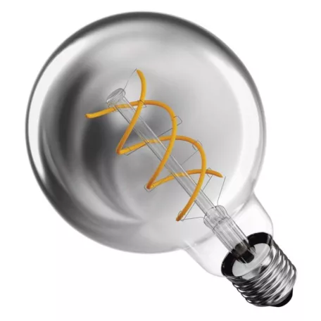 LED izzó DECO SMOKED G95 / E27 / 4,5 W (19 W) / 180 lm / flame