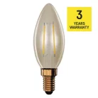 LED izzó Vintage gyertya / E14 / 2,5 W (20 W) / 225 lm / Meleg fehér