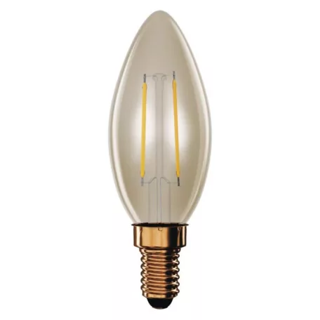 LED izzó Vintage gyertya / E14 / 2,5 W (20 W) / 225 lm / Meleg fehér