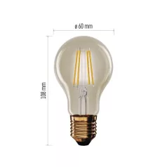   LED izzó Vintage A60 / E27 / 4,5 W (40 W) / 420 lm / Meleg fehér