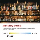 LED izzó Vintage A60 / E27 / 4,5 W (40 W) / 420 lm / Meleg fehér