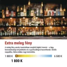 LED izzó DECO SMOKED A60 / E27 / 4,5 W (19 W) / 180 lm / flame