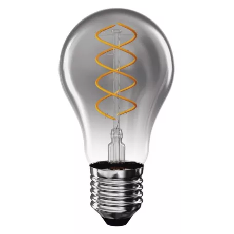 LED izzó DECO SMOKED A60 / E27 / 4,5 W (19 W) / 180 lm / flame