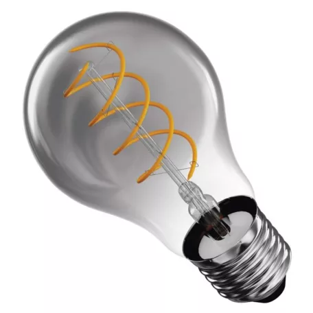 LED izzó DECO SMOKED A60 / E27 / 4,5 W (19 W) / 180 lm / flame