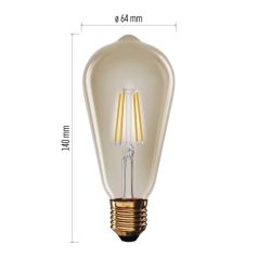   LED izzó Vintage ST64 / E27 / 4,5 W (40 W) / 420 lm / Meleg fehér