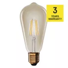 LED izzó Vintage ST64 / E27 / 4,5 W (40 W) / 420 lm / Meleg fehér