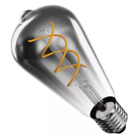 LED izzó DECO SMOKED ST64 / E27 / 4,5 W (19 W) / 180 lm / flame