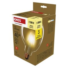   LED izzó Vintage G125 / E27 / 4,5 W (40 W) / 420 lm / Meleg fehér