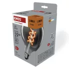 LED izzó DECO SMOKED G125 / E27 / 4,5 W (19 W) / 180 lm / flame