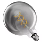 LED izzó DECO SMOKED G125 / E27 / 4,5 W (19 W) / 180 lm / flame