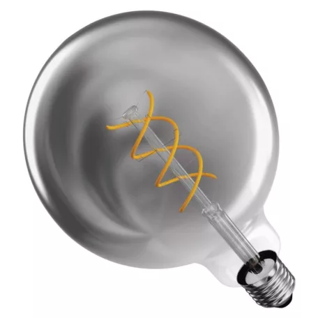 LED izzó DECO SMOKED G125 / E27 / 4,5 W (19 W) / 180 lm / flame
