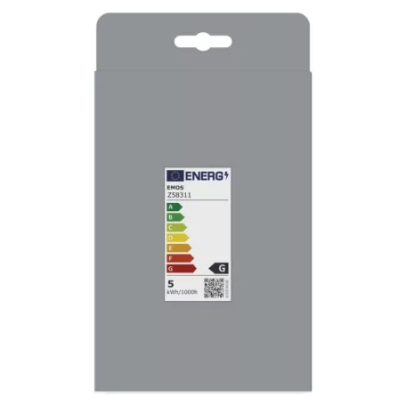 LED izzó DECO SMOKED G125 / E27 / 4,5 W (19 W) / 180 lm / flame