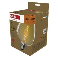 LED izzó DECO S123 / E27 / 3,5 W (14 W) / 130 lm / flame