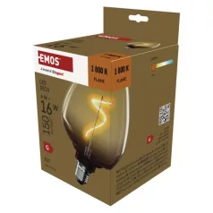 LED izzó DECO S123/ E27 / 4 W (16 W) / 150 lm / flame