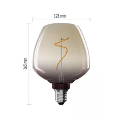 LED izzó DECO S123/ E27 / 4 W (16 W) / 150 lm / flame