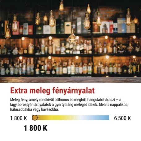 LED izzó DECO T30 / E27 / 2 W (11 W) / 100 lm / flame