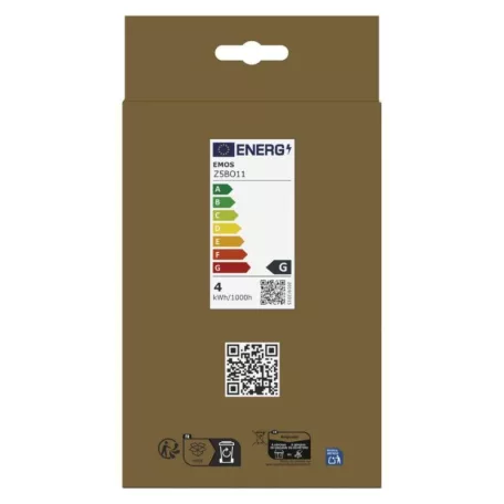 LED izzó DECO G130OA / E27 / 4 W (22 W) / 220 lm / flame