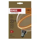LED izzó DECO G130SRA / E27 / 4 W (22 W) / 220 lm / flame