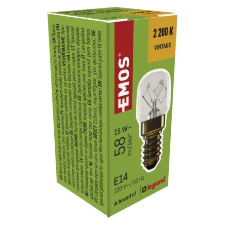 Sütő izzó T22 / E14 / 15 W / 58 lm / 300 °C