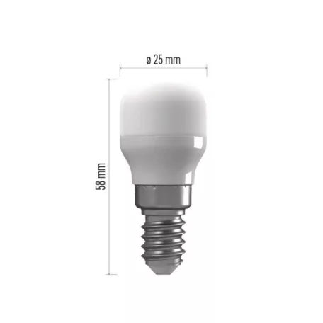 LED hűtőszekrény izzó ST26 / E14 / 2,3 W (25 W) / 255 lm / természetes fehér