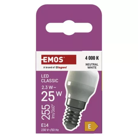 LED hűtőszekrény izzó ST26 / E14 / 2,3 W (25 W) / 255 lm / természetes fehér