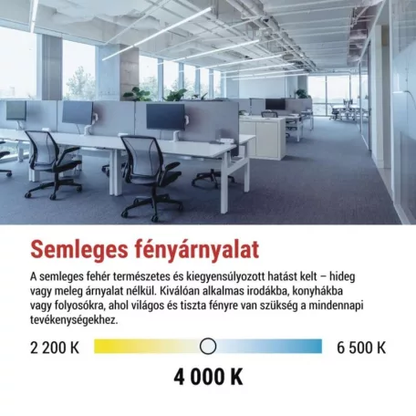LED Fénycső T8 18 W 1 980 lm 120 cm, természetes fehér