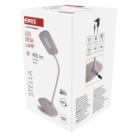 EMOS Stella LED asztali lámpa, rózsaszín