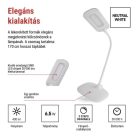 EMOS Stella LED asztali lámpa, fehér