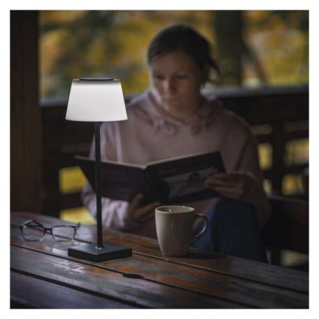 EMOS Katie LED asztali lámpa, újratölthető, fekete