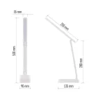 EMOS Amy LED asztali lámpa, újratölthető, fehér