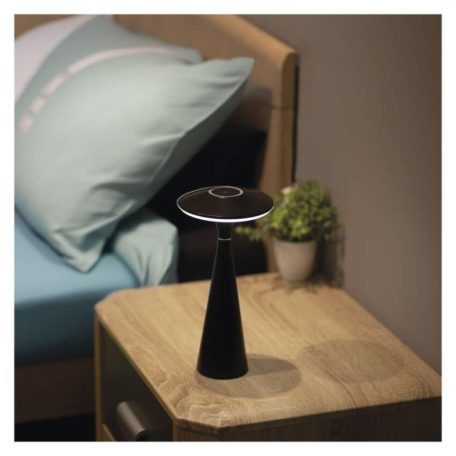 EMOS Jason LED asztali lámpa, újratölthető, fekete