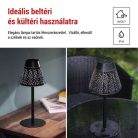 EMOS Grace LED asztali lámpa, újratölthető, fekete