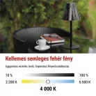 EMOS Grace LED asztali lámpa, újratölthető, fekete