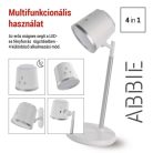 EMOS Abbie LED asztali lámpa, újratölthető, fehér